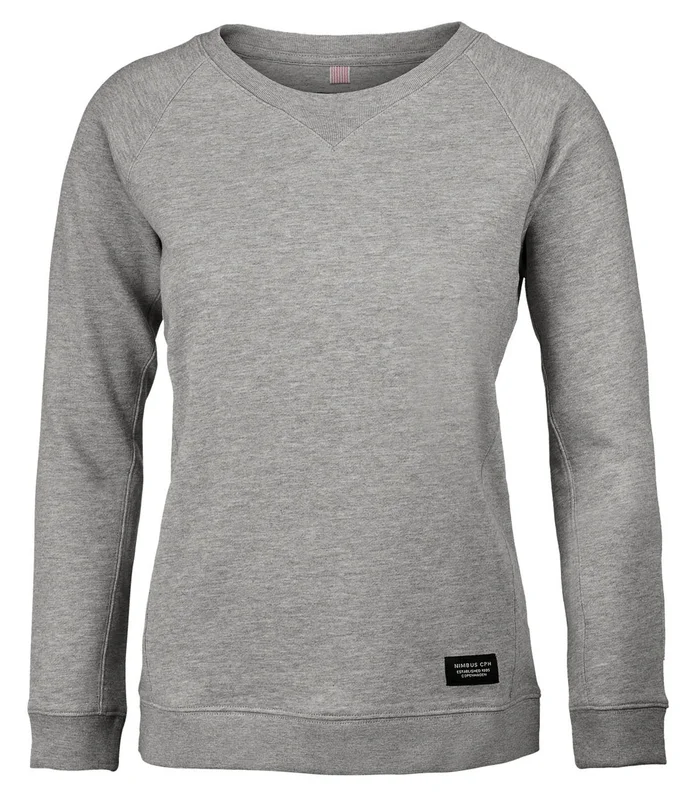 Nimbus Nimbus Womens Newport luxury lightweight crewneck in Grey Melange