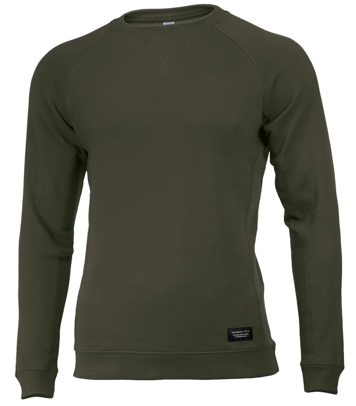 Nimbus Nimbus Newport luxury lightweight crewneck in Olive