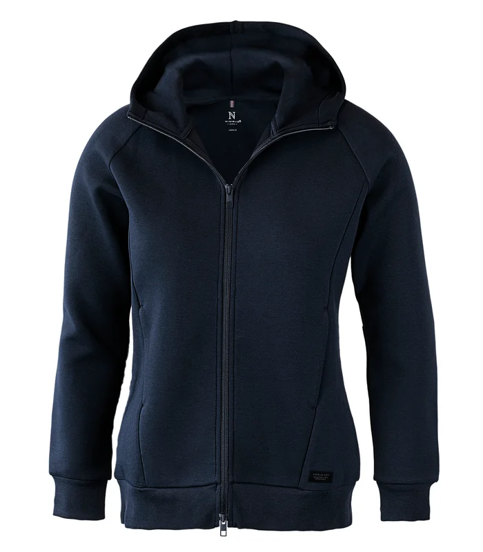 Nimbus Nimbus Womens Hampton premium double-faced hoodie in Navy