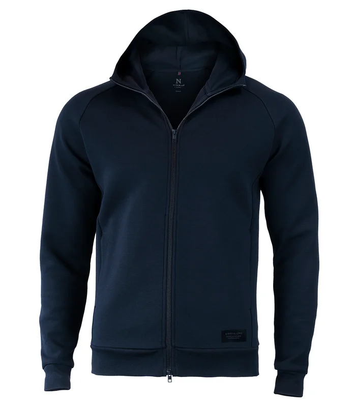 Nimbus Nimbus Hampton premium double-faced hoodie in Navy
