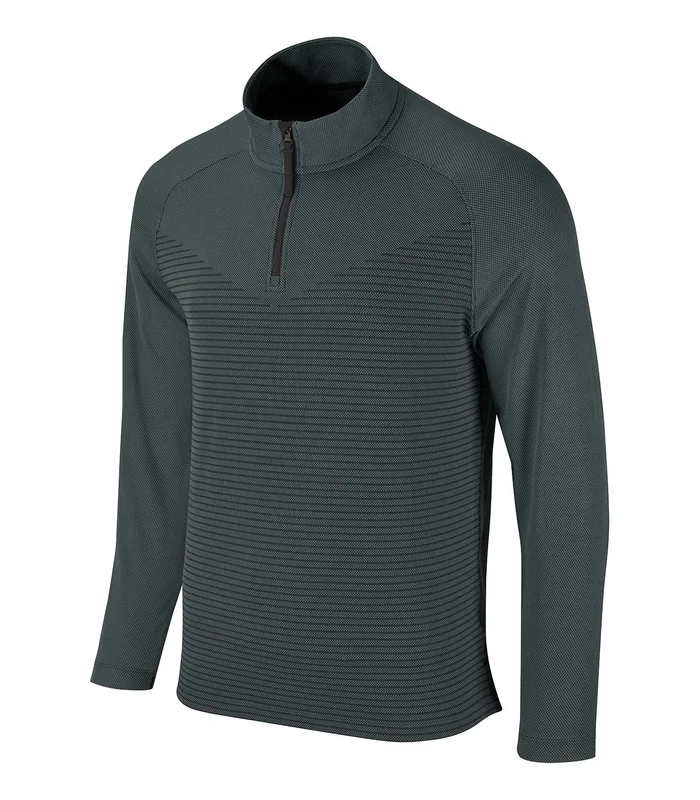 Nike Nike Nike Vapor half-zip top in Black/Dark Smoke Grey/Black