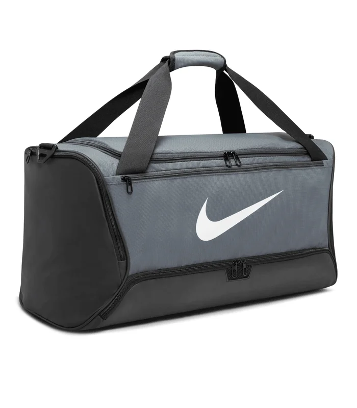Nike Nike Nike Brasilia 9.5 training medium duffle (60L) in Grey/Black/White