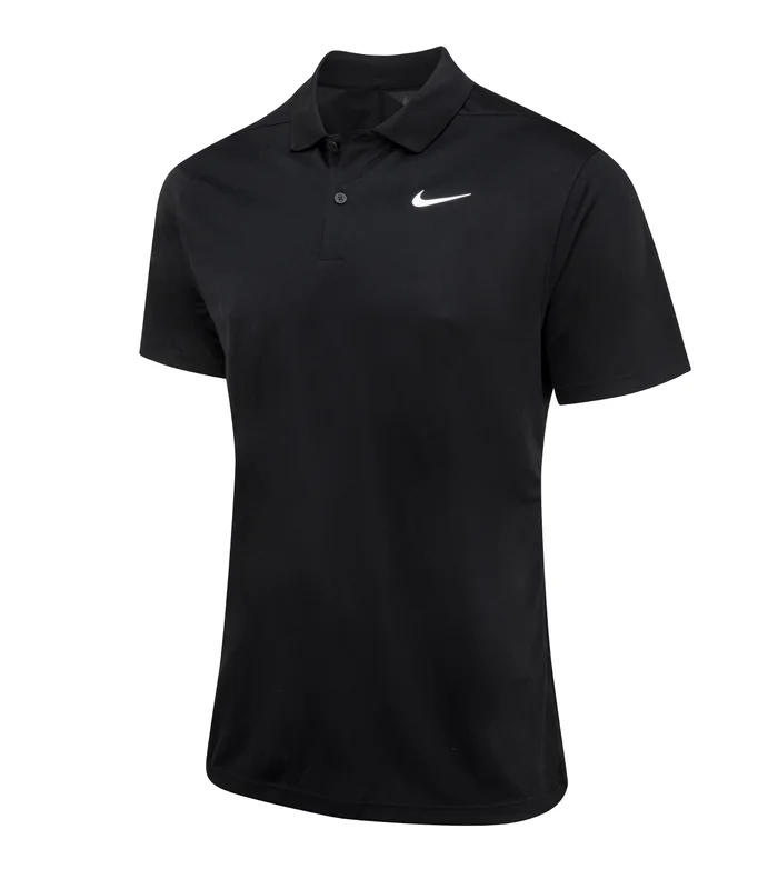 Nike Nike Nike Dri-FIT victory solid polo in Black/White