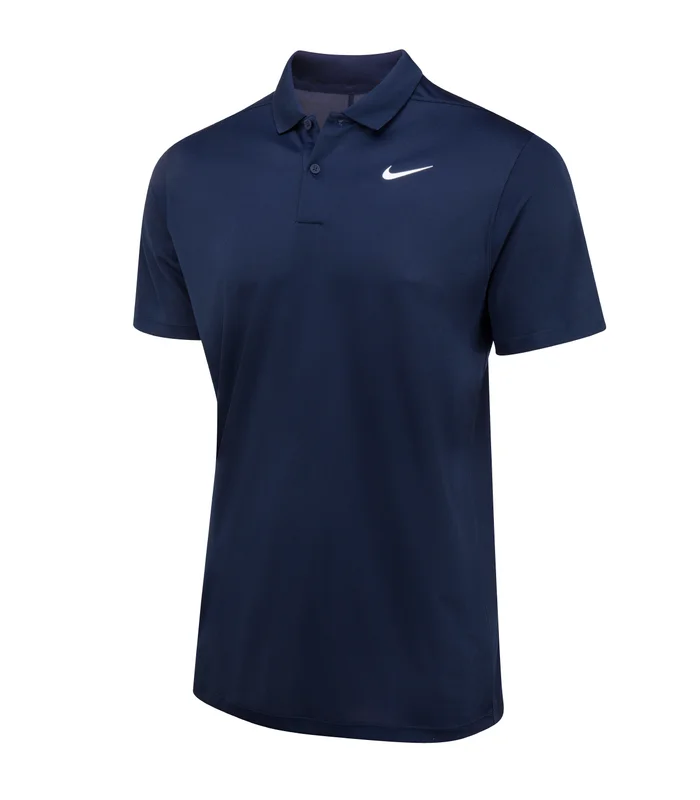 Nike Nike Nike Dri-FIT victory solid polo in Obsidian/White