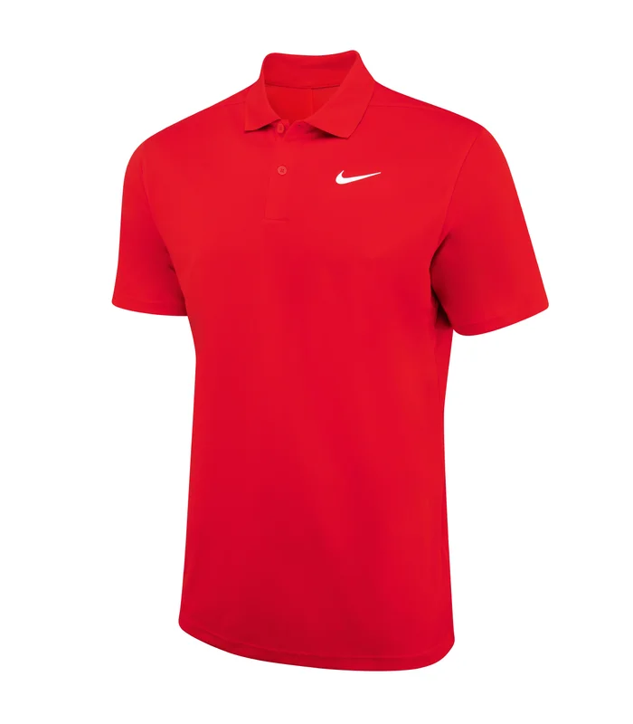 Nike Nike Nike Dri-FIT victory solid polo in University Red/White
