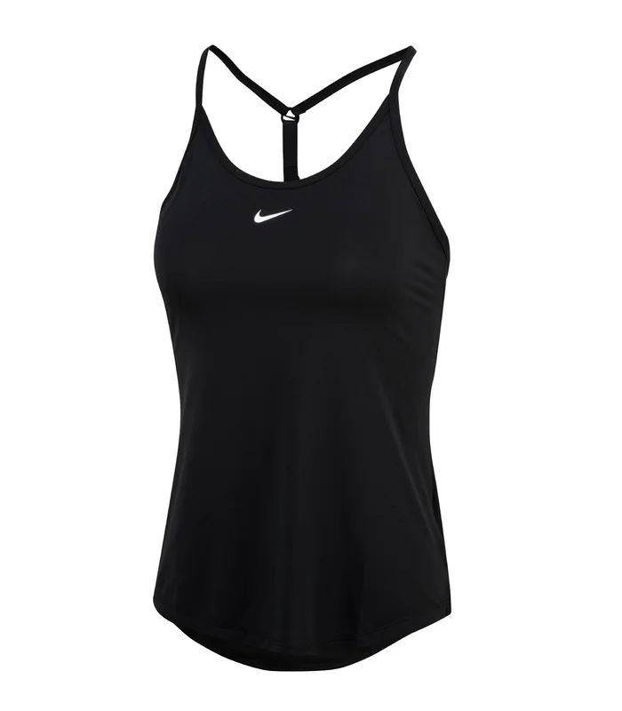 Nike Nike Womens Nike One Dri-FIT Elastika standard fit tank in Black/White