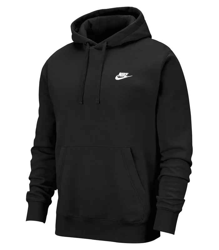 Nike Nike Nike Club hoodie in Black/Black/White