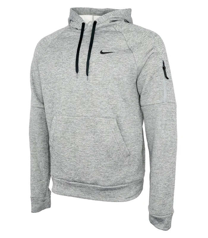 Nike Nike Nike mens pullover fitness hoodie in Charcoal Heather/Dark Smoke Grey/Black