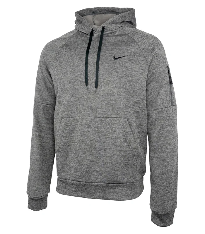Nike Nike Nike mens pullover fitness hoodie in Dark Grey Heather/Particle Grey/ Black