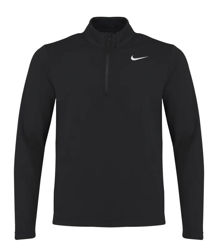 Nike Nike Nike Dri-FIT Victory Therma Flex half-zip top in Black/Black/White