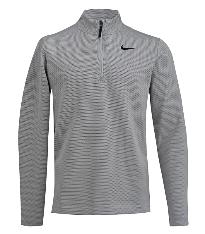Nike Nike Nike Dri-FIT Victory Therma Flex half-zip top in Wolf Grey/Black/Black