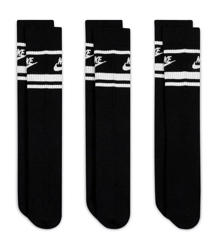 Nike Nike Nike Dri-FIT Sportswear everyday essential socks (3 pairs) in Black/White