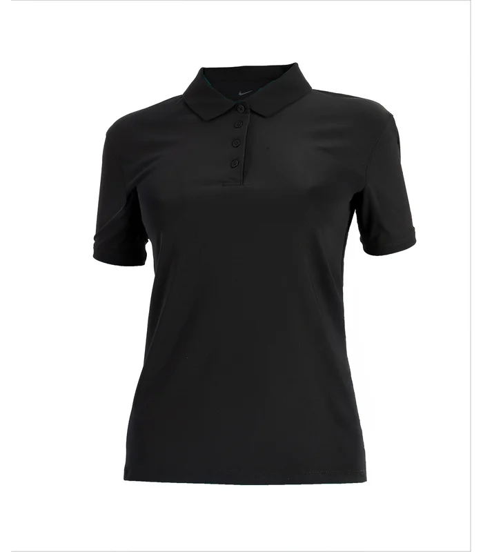 Nike Nike Womens Nike Dri-FIT Victory short sleeve polo in Black/White