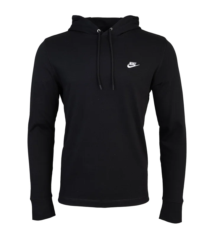 Nike Nike Nike Club knit hoodie in Black/Black/White