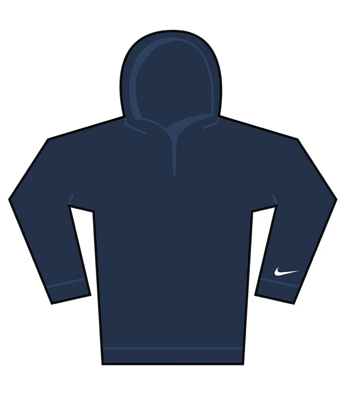 Nike Nike Velocity hoodie in College Navy/White