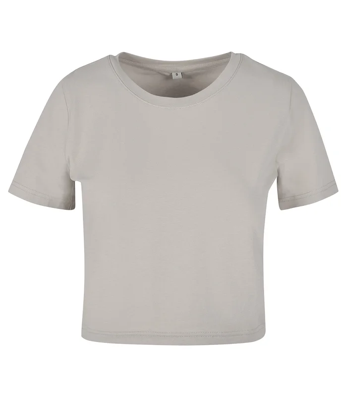 New Morning Studios New Morning Studios Womens cropped tee in Light Asphalt