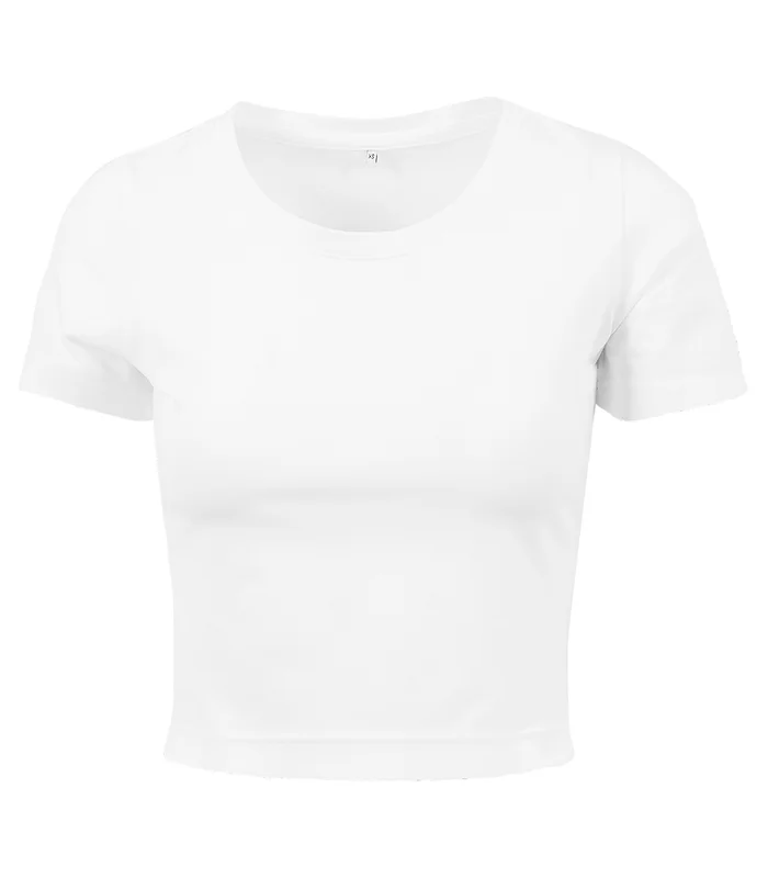 New Morning Studios New Morning Studios Womens cropped tee in White