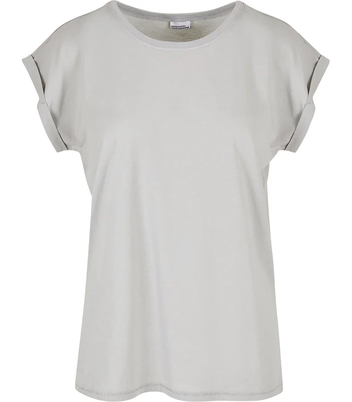 New Morning Studios New Morning Studios Womens regular extended shoulder tee in Light Asphalt