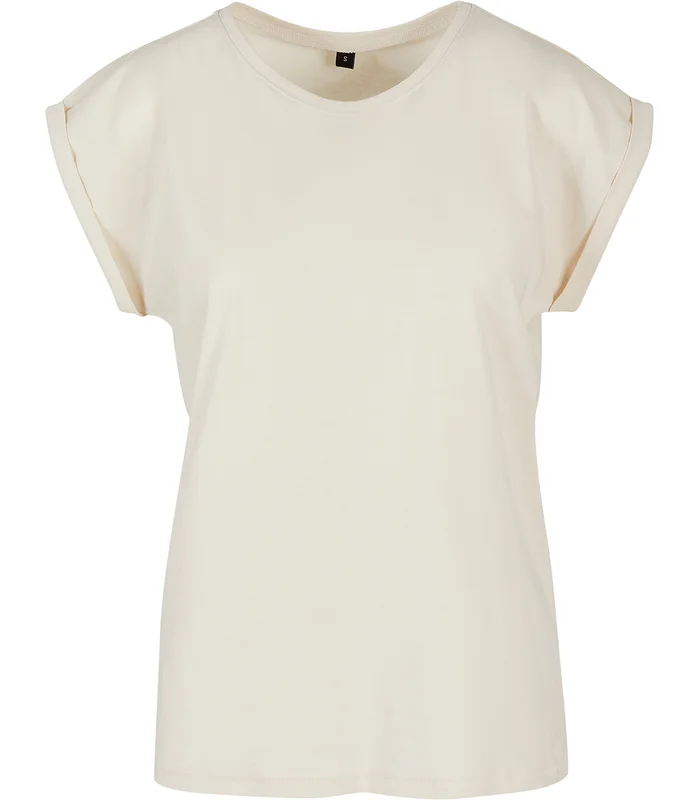 New Morning Studios New Morning Studios Womens regular extended shoulder tee in Sand