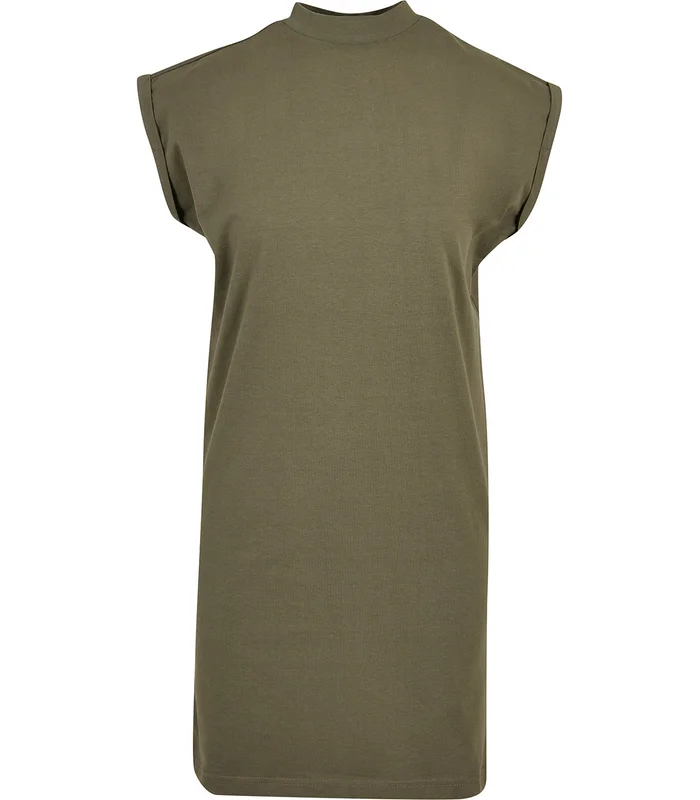 New Morning Studios New Morning Studios Womens extended shoulder dress in Olive