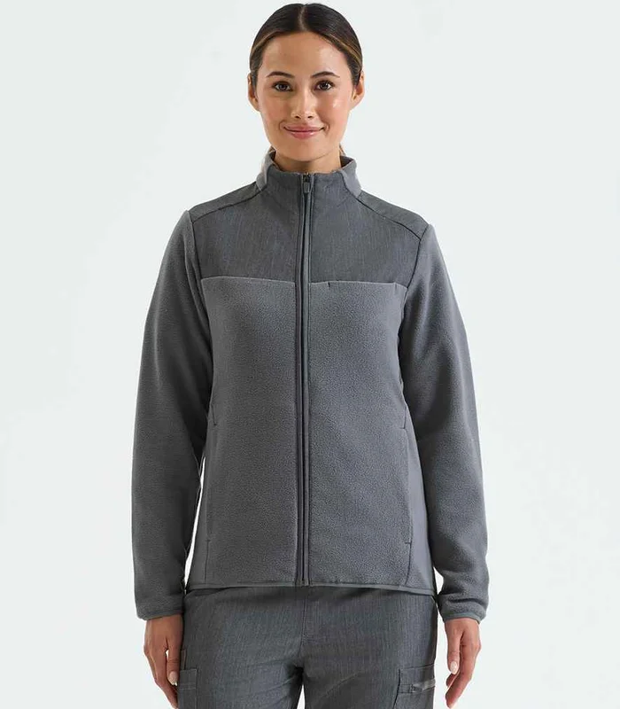 Onna by Premier Onna Ladies Agility Panelled Fleece Jacket in Dynamo Grey