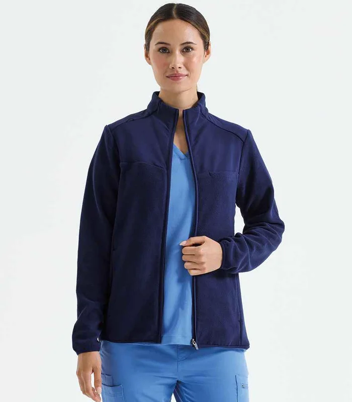 Onna by Premier Onna Ladies Agility Panelled Fleece Jacket in Navy