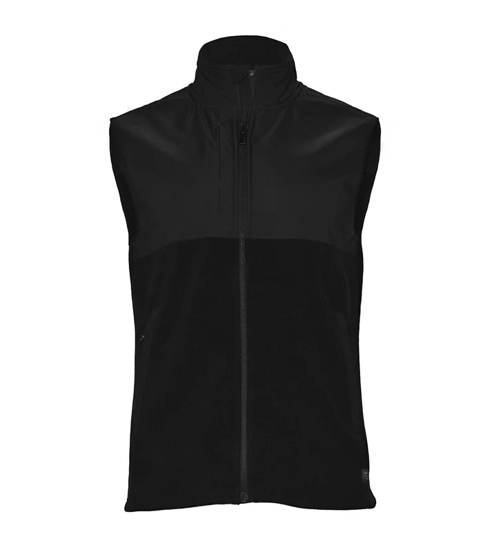 Nimbus Nimbus Highland - Fashionable yoke fleece vest in Black