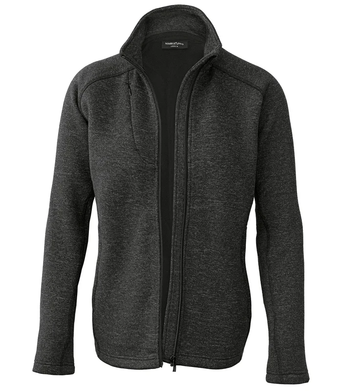 Nimbus Nimbus Womens Montana knitted fleece jacket in Dark Grey Melange