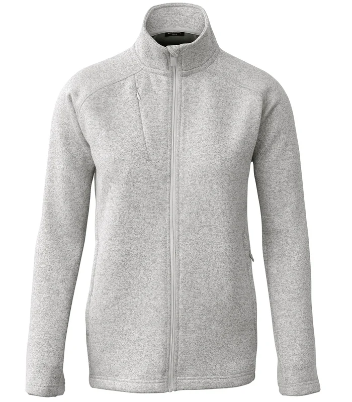 Nimbus Nimbus Womens Montana knitted fleece jacket in Light Grey Melange