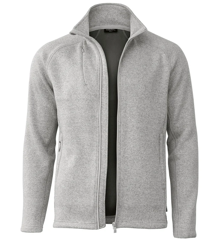 Nimbus Nimbus Montana knitted fleece jacket in Light Grey Melange