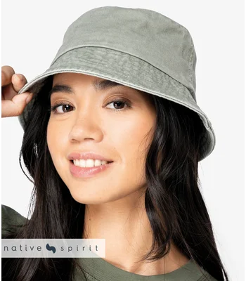 Native Spirit Native Spirit Faded Bucket Hat in WBK