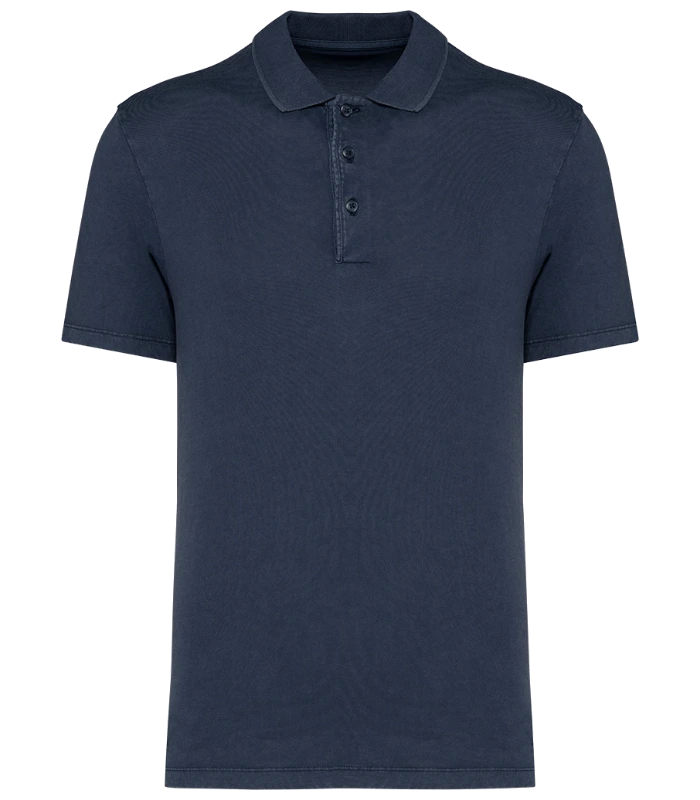 Native Spirit Native Spirit Washed Jersey Polo Shirt in WNV