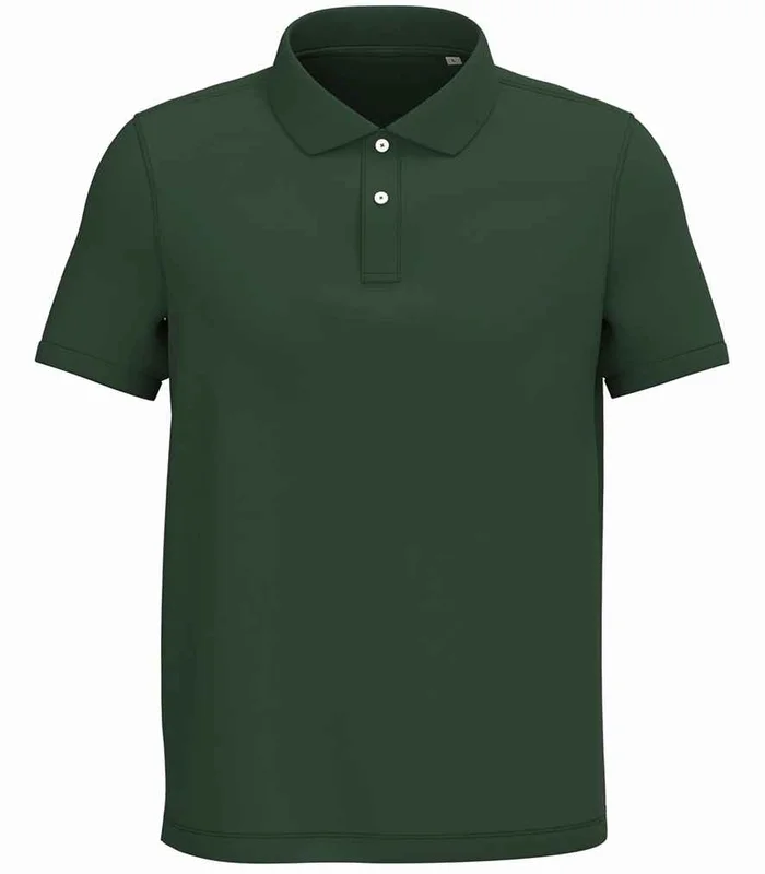 Native Spirit Native Spirit Piqué Polo Shirt in Forest Green