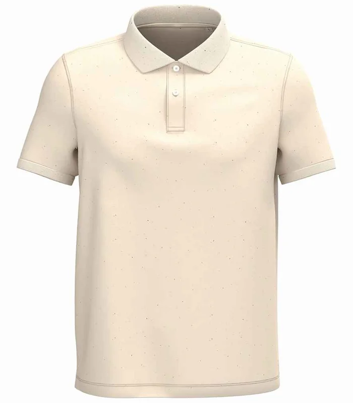 Native Spirit Native Spirit Piqué Polo Shirt in Raw Natural