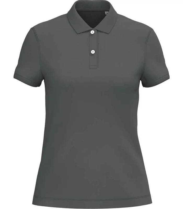 Native Spirit Native Spirit Ladies Piqué Polo Shirt in Iron Grey