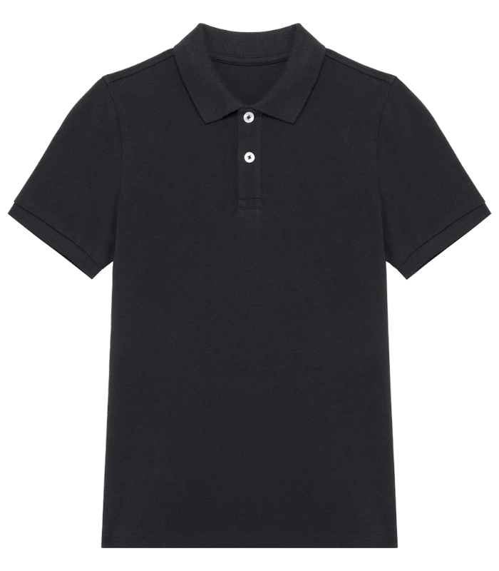 Native Spirit Native Spirit Kids Piqué Polo Shirt in BLK