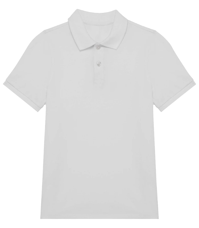 Native Spirit Native Spirit Kids Piqué Polo Shirt in WHI