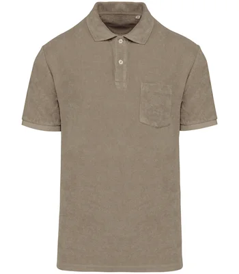 Native Spirit Native Spirit Terry Towel Polo Shirt in CCF