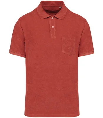 Native Spirit Native Spirit Terry Towel Polo Shirt in PPK
