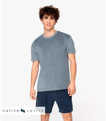 Native Spirit Native Spirit Terry Towel T-Shirt in IVO