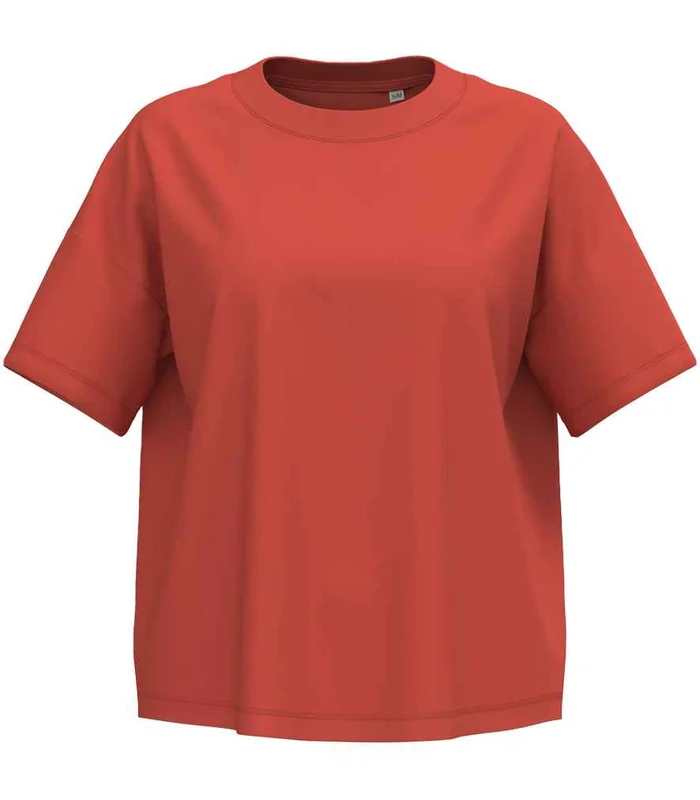 Native Spirit Native Spirit Ladies Oversized T-Shirt in Paprika