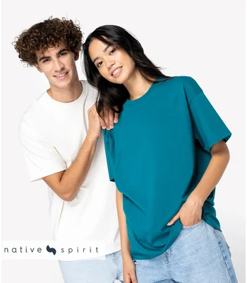 Native Spirit Native Spirit Unisex Oversized T-Shirt in BLK