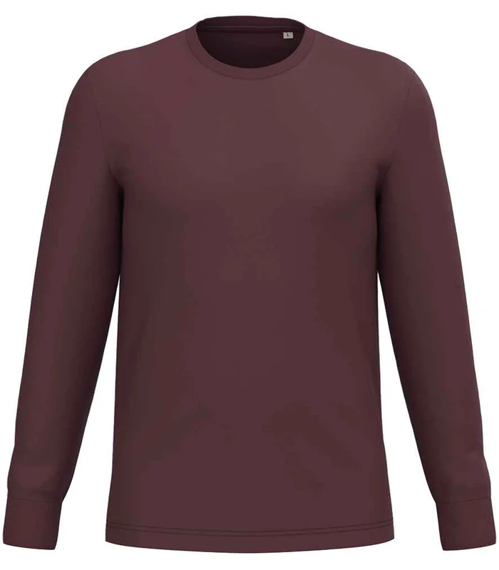 Native Spirit Native Spirit Unisex Long Sleeve T-Shirt in Dark Cherry