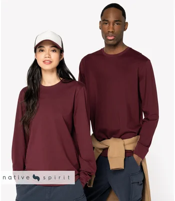 Native Spirit Native Spirit Unisex Long Sleeve T-Shirt in BLK