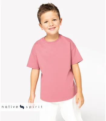 Native Spirit Native Spirit Kids Oversize Fit T-Shirt in BLK
