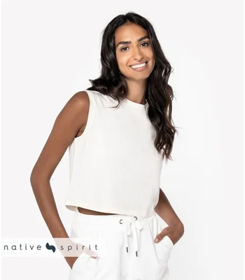 Native Spirit Native Spirit Ladies Cropped Tank Top in WIV