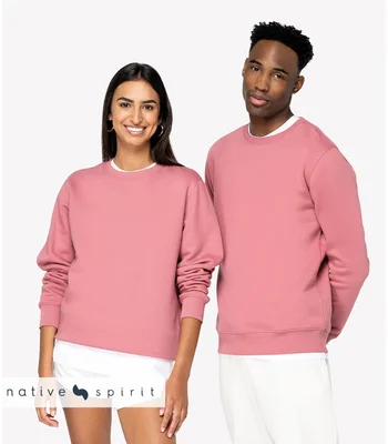 Native Spirit Native Spirit Unisex Crew Neck Sweatshirt in BLK