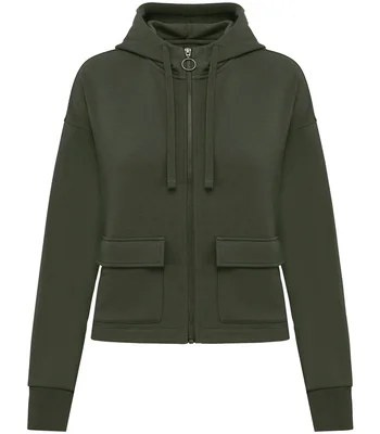 Native Spirit Native Spirit Ladies Full Zip Hooded Sweatshirt in ORK