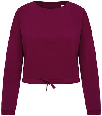 Native Spirit Native Spirit Ladies Oversized Cropped Sweatshirt in CPR
