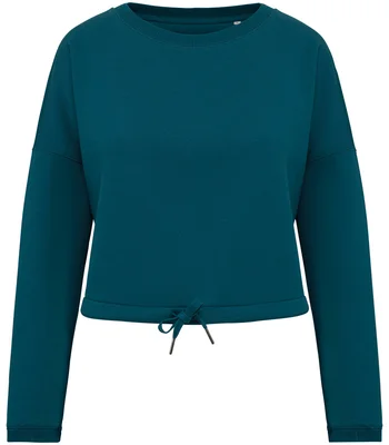 Native Spirit Native Spirit Ladies Oversized Cropped Sweatshirt in PCKG